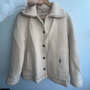 Giesswein Beige Wool Teddy Jacket